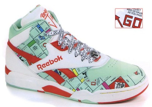 reebok monopoly shoes