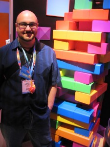 Rob with Giant Tetris Jenga