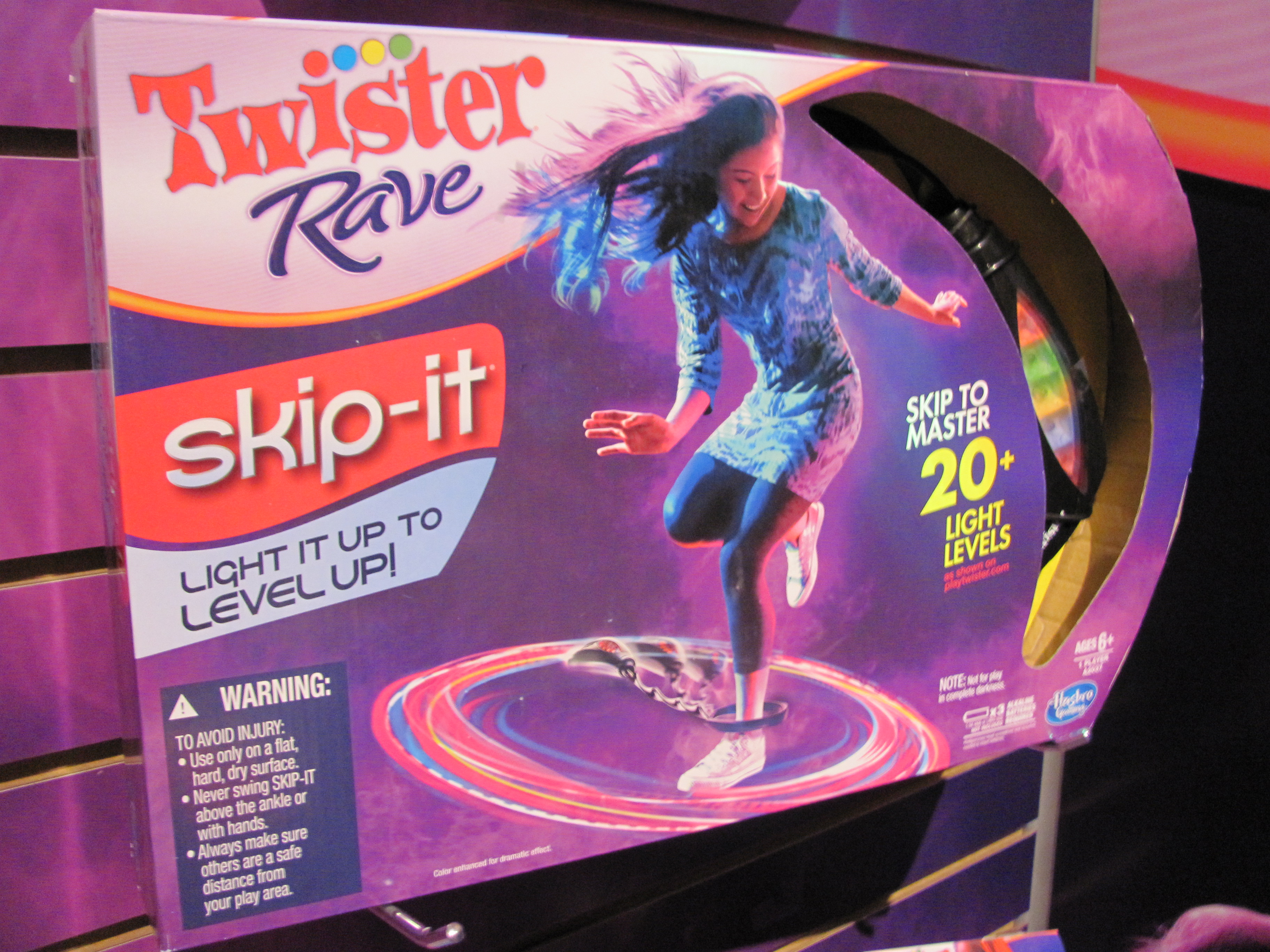2012 Hasbro Twister Rave Skip It A2037 Lights up for sale online 