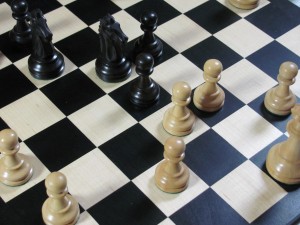 Chess Game Overhead View
