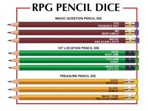 RPG Pencil Dice