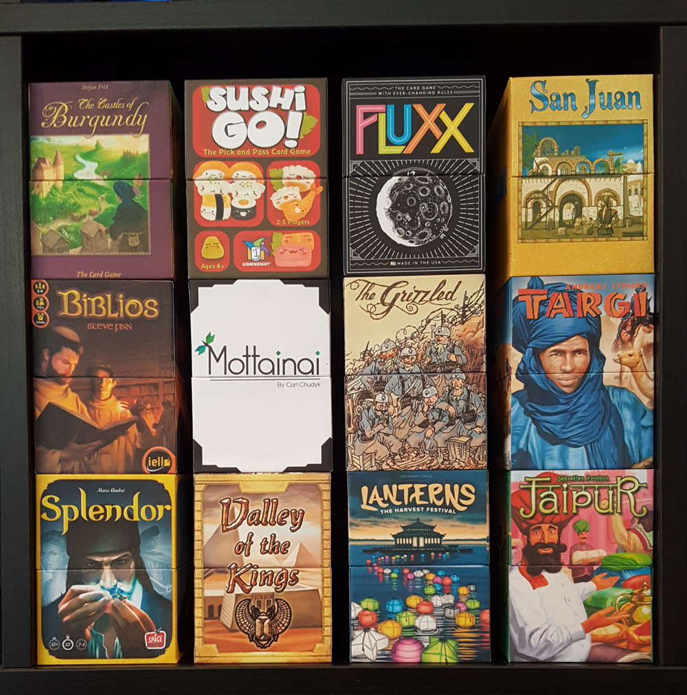 Amazing DIY GraphicsWrapped Chipboard Card Game Boxes Purple Pawn